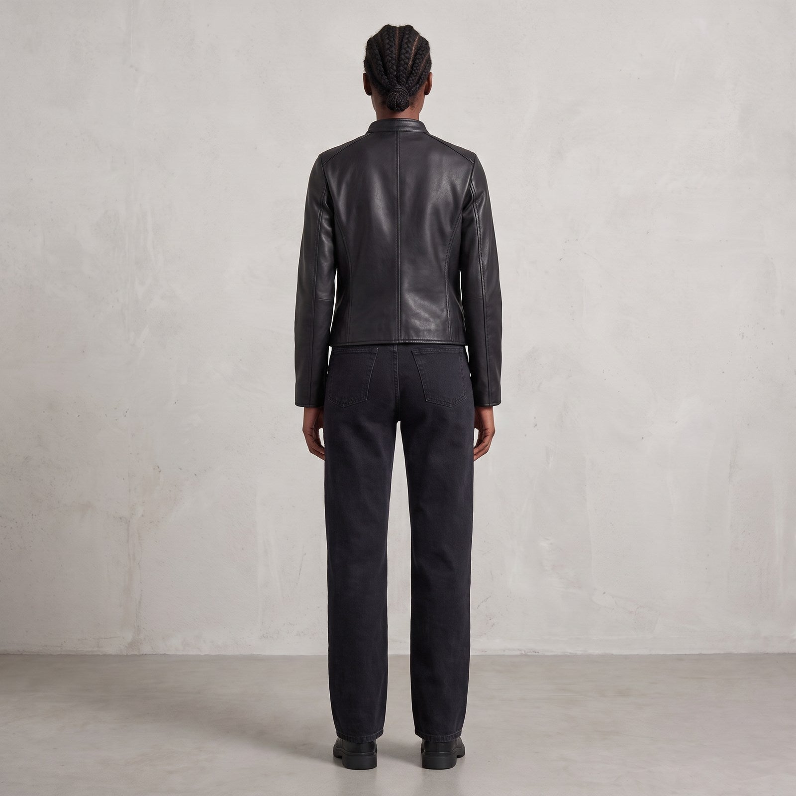 Casaco Biker Matte Faux Leather Vintage