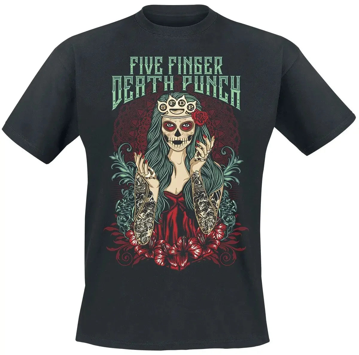 T-Shirt Heavy Graphic Skull Cyberpunk
