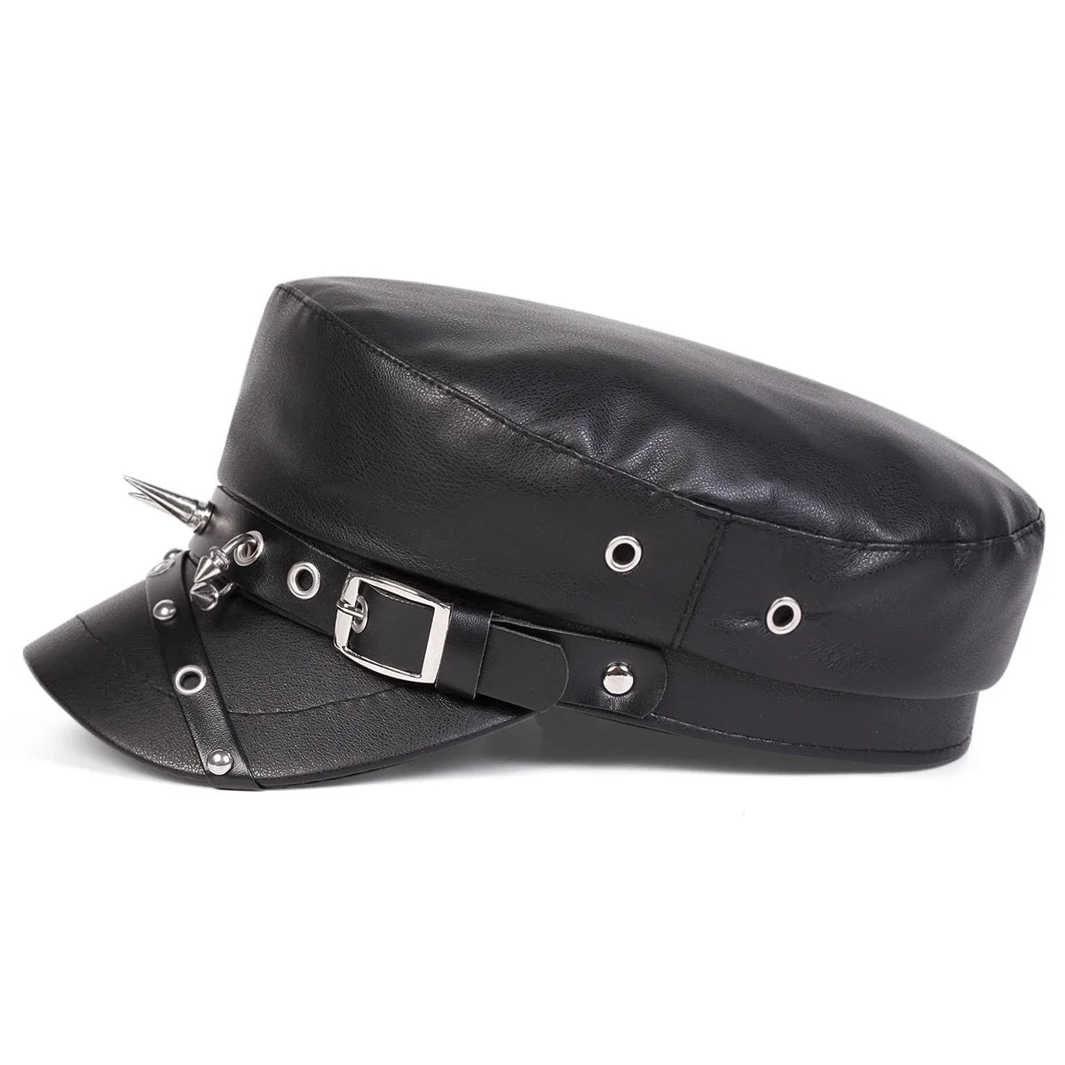 Boné Militar Leather Spikes