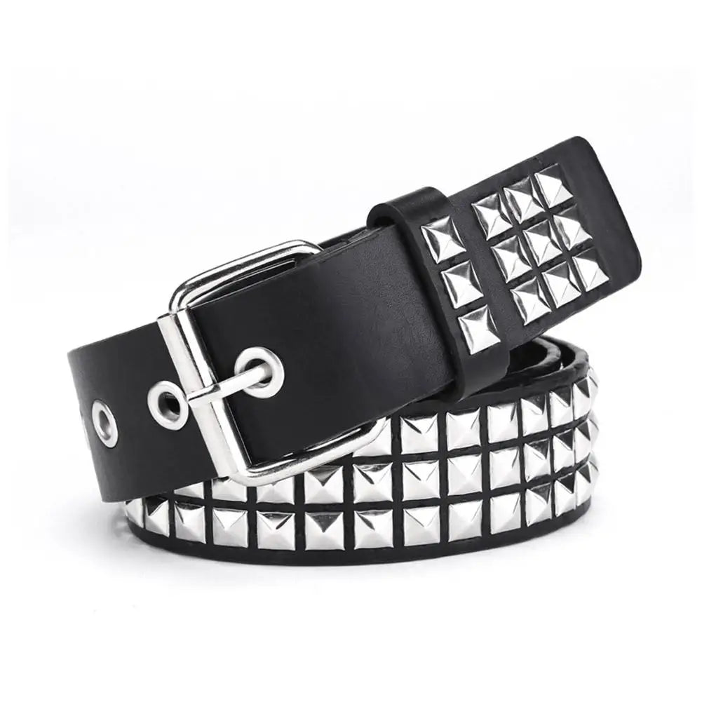Cinto Punk com Rebites e Ilhoses "STUDDED BELT"