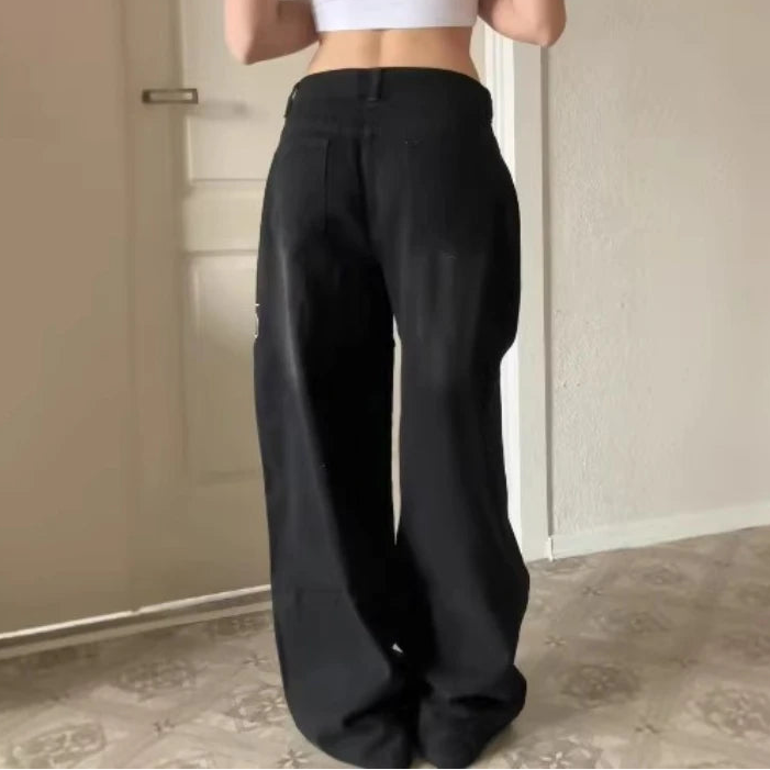 Calças Jeans Baggy Gothic Y2K