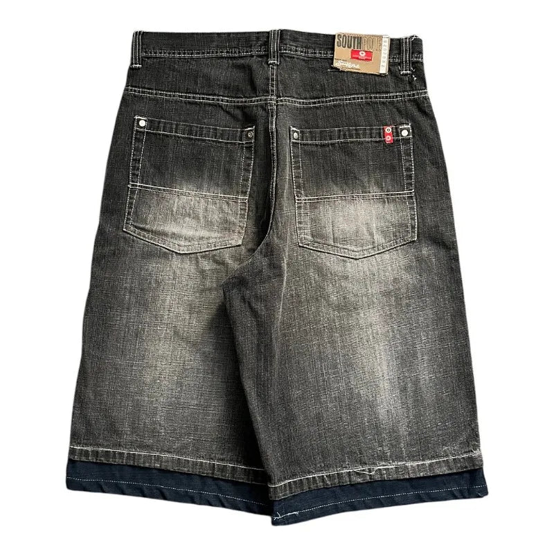 Pantalones cortos vaqueros cargo góticos "GROFULL"