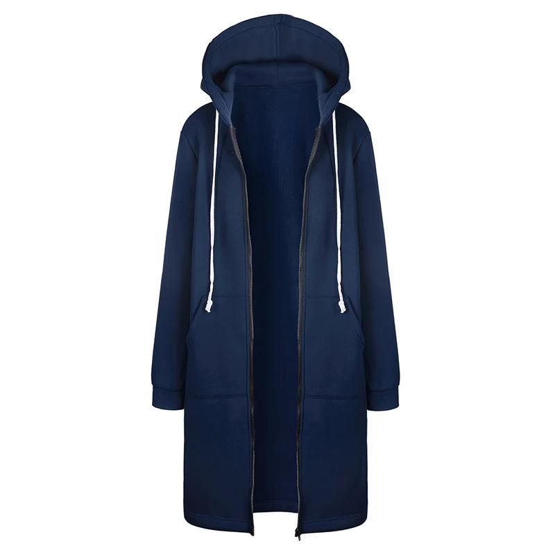 Casaco Hoodie Longo Oversized