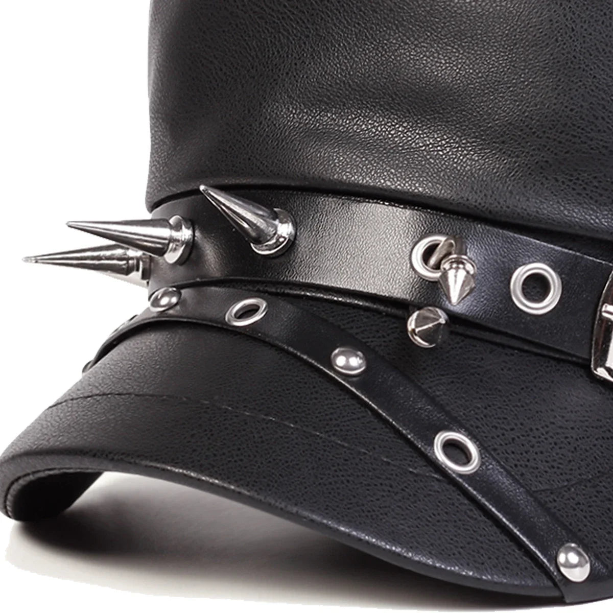 Boné Militar Leather Spikes