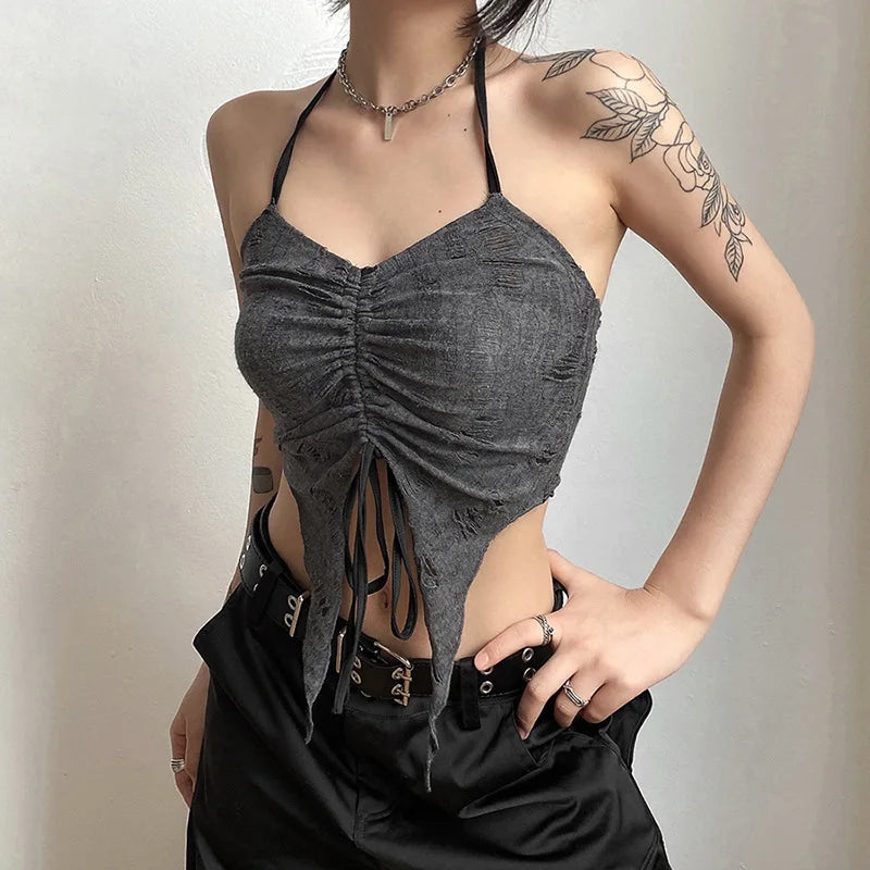 Conjunto Crop Top Y2K Fairy Grunge