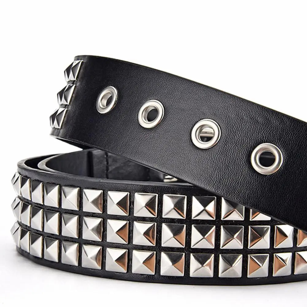 Cinto Punk com Rebites e Ilhoses "STUDDED BELT"
