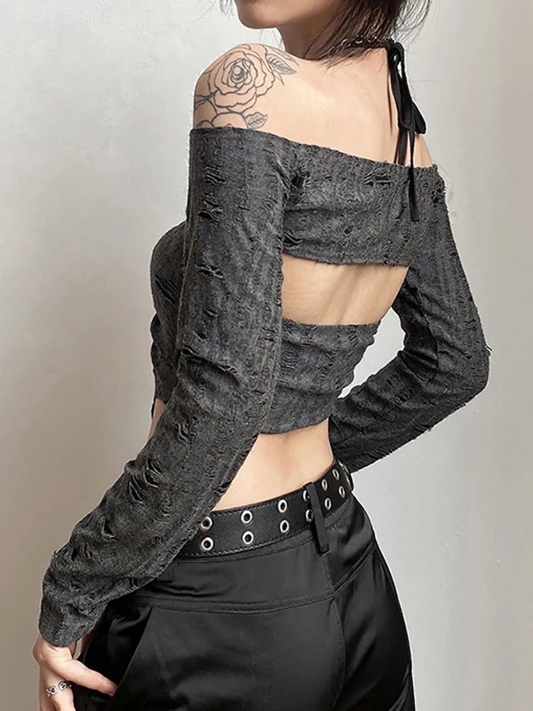 Conjunto Crop Top Y2K Fairy Grunge