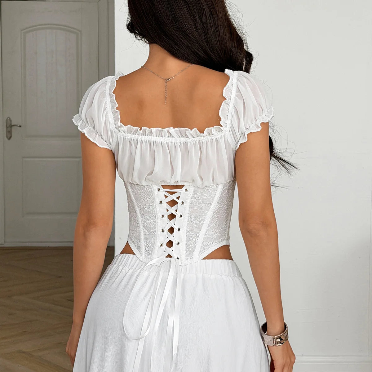 Top Corset Off-Shoulder "MILKMAID LACE"