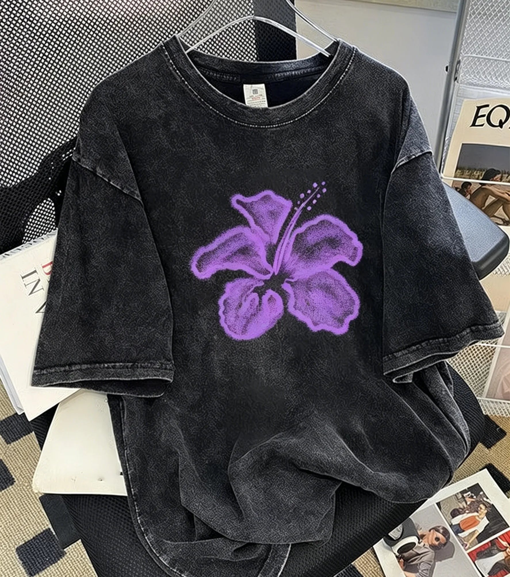 T-Shirt Vintage Hibiscus Y2K