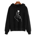 Hoodie Oversized Finger Heart unisex