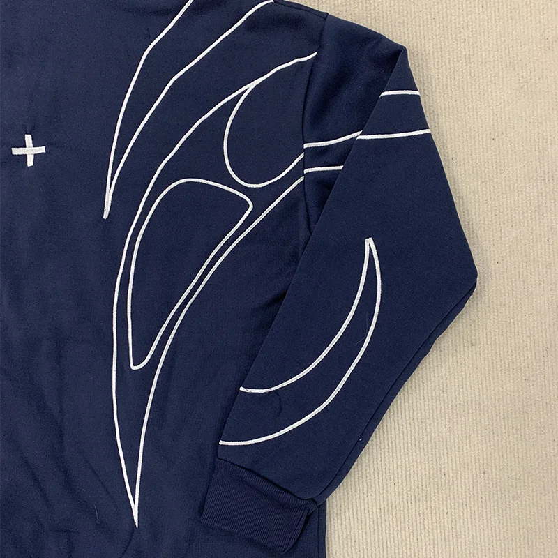 Casaco Zip Hooded Graphic Streetwear Oversized