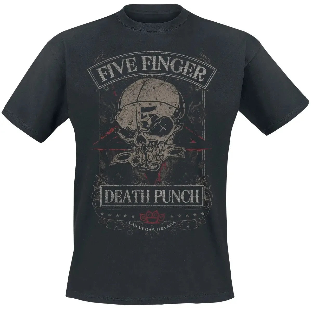 T-Shirt Heavy Graphic Vintage Skull Emblem
