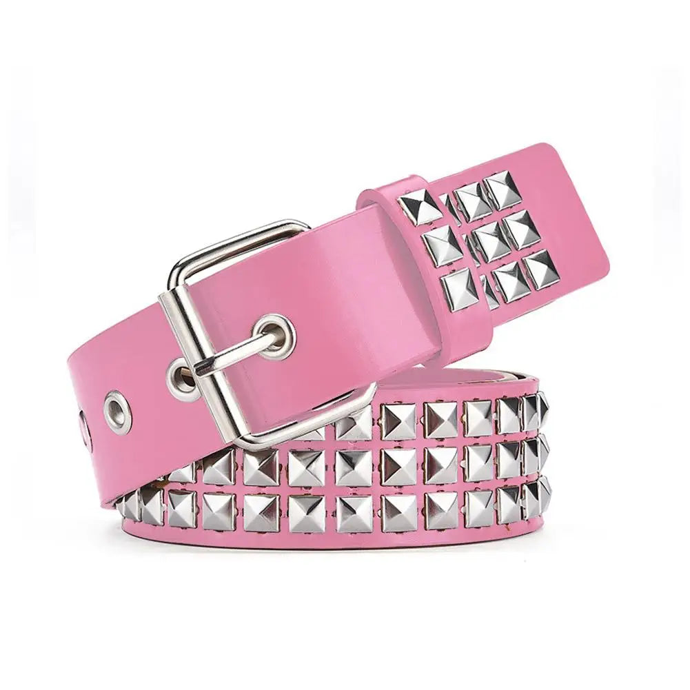 Cinturón Punk con Remaches y Ojales "STUDDED BELT"