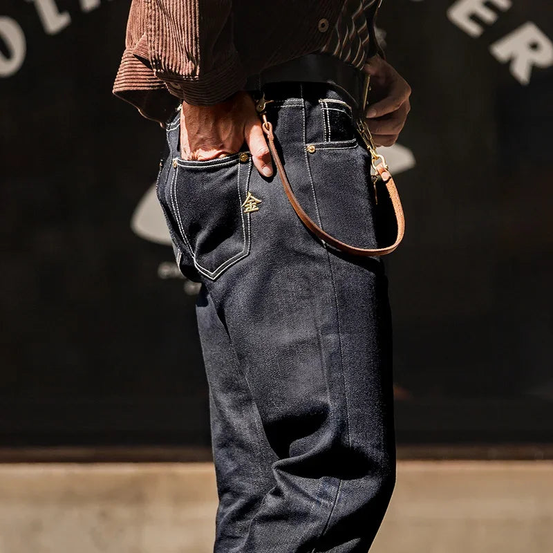 Calças de Ganga Heavyweight Vintage "RAW DENIM 15OZ"