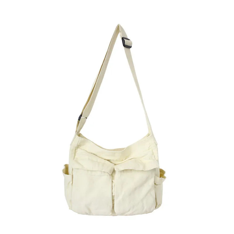 Mala Messenger Canvas Multi-Pocket Y2K