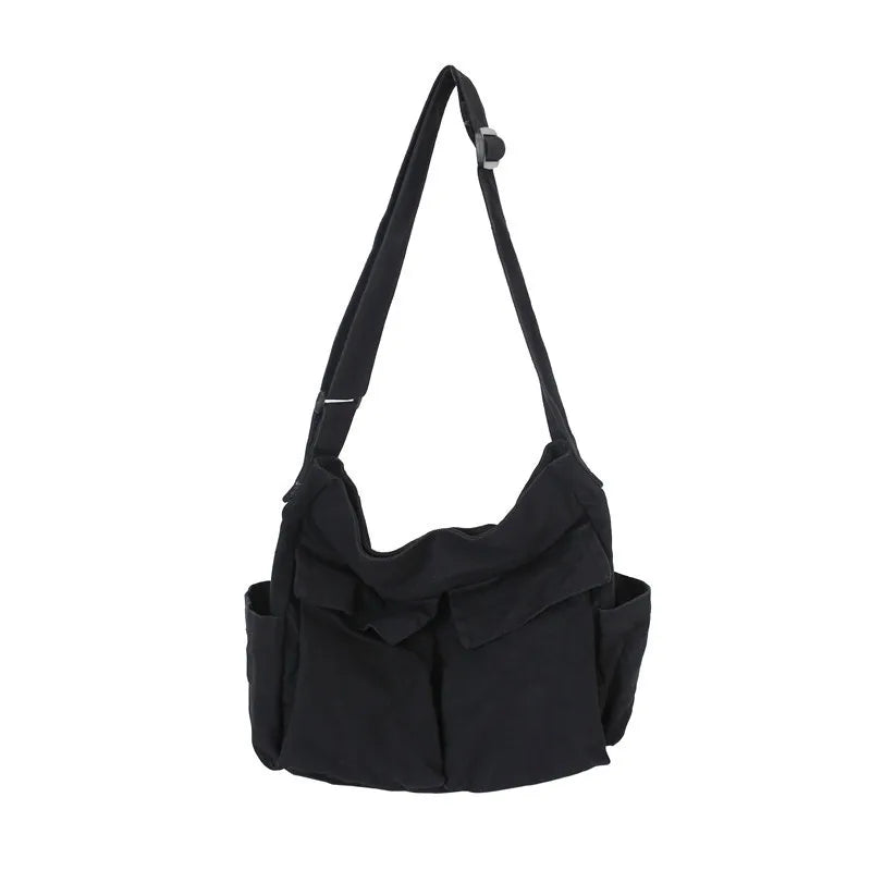 Mala Messenger Canvas Multi-Pocket Y2K