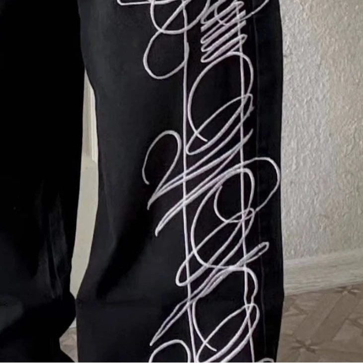 Calças Jeans Baggy Gothic Y2K