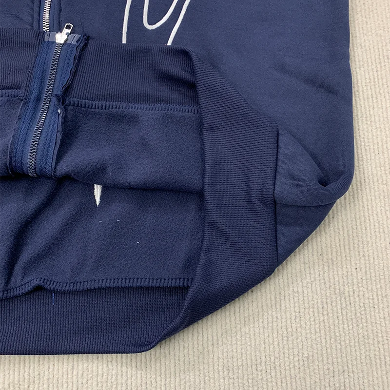 Casaco Zip Hooded Graphic Streetwear Oversized