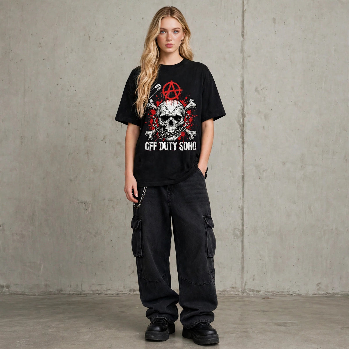 T-Shirt Heavy Graphic System Error Anarchy Unisex