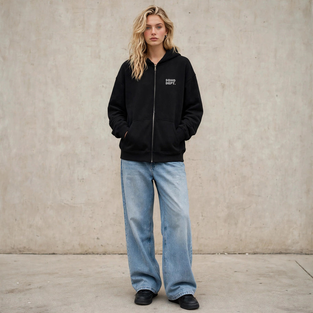 Zip Hoodie SOHO DEPT. Embroidered Unisex